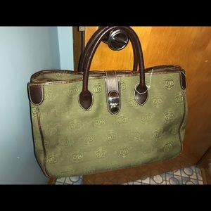 Dooney & Bourke Signature Satchel Green plus acces